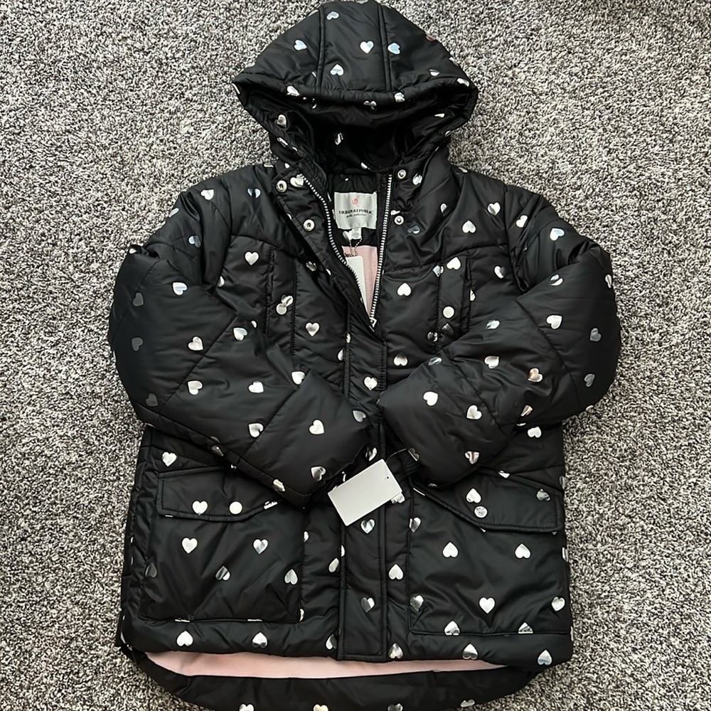 Girls kids winter jacket.